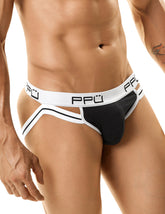 PPU 0965 Jockstrap Farbe Weiß-Schwarz